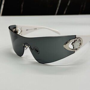 NEW VERSACE VE2280 1000/87 WOMEN SUNGLASSES WHITE VE2280 100087 EYEWEAR